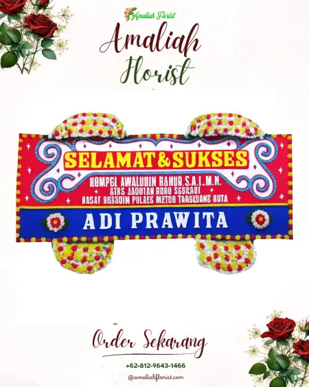 Papan Bunga Ucapan Selamat Itlay Hisage